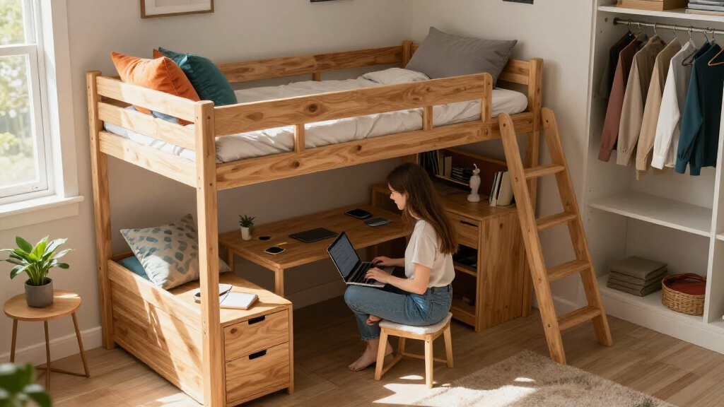 multifunctional dorm room furniture