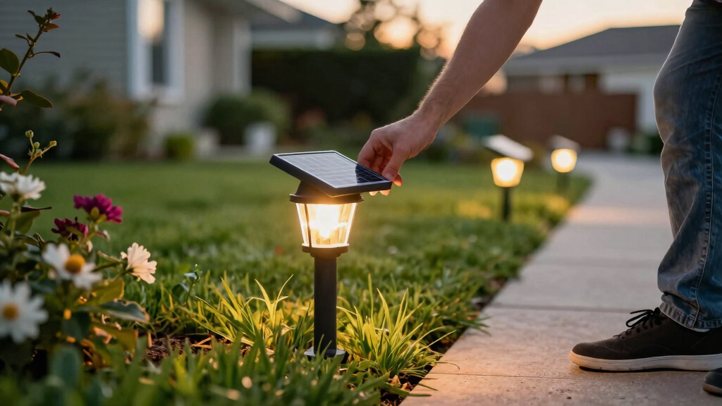 solar-powered outdoor lights