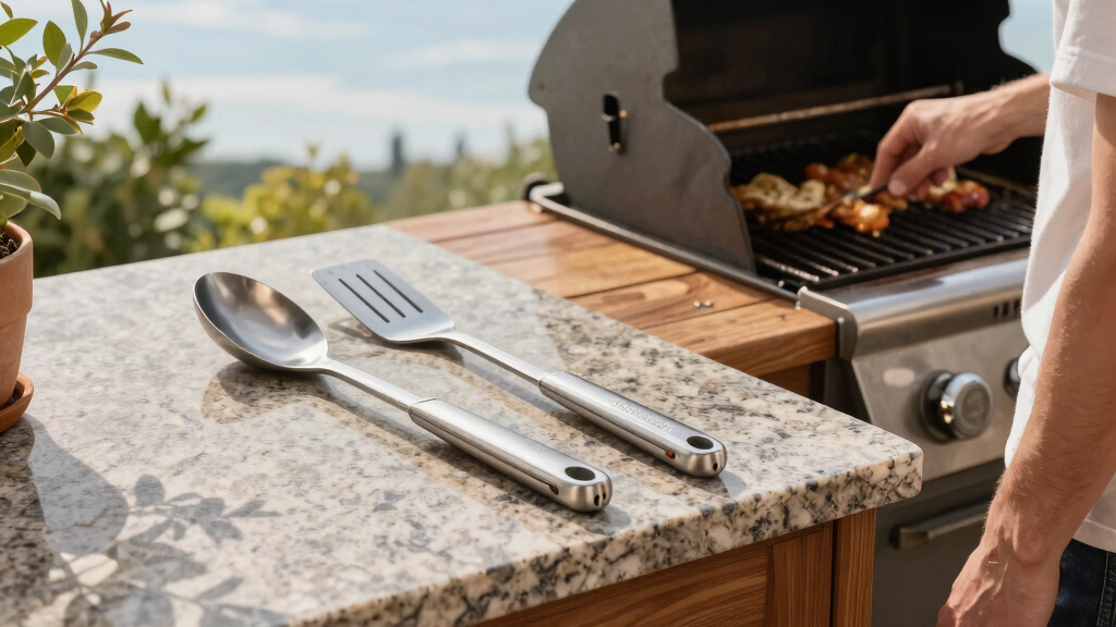 engraved grilling tools set