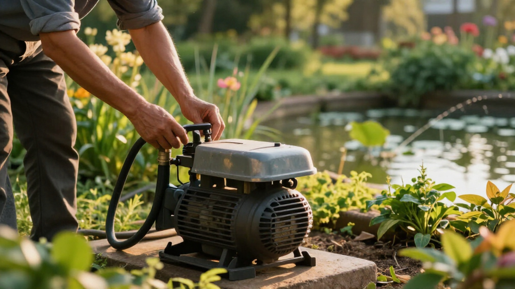 irrigation pump for drawing from ponds