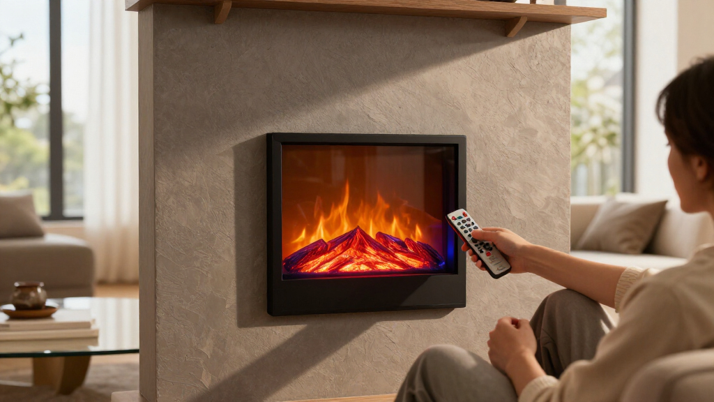 multicolor wall mounted electric fireplace