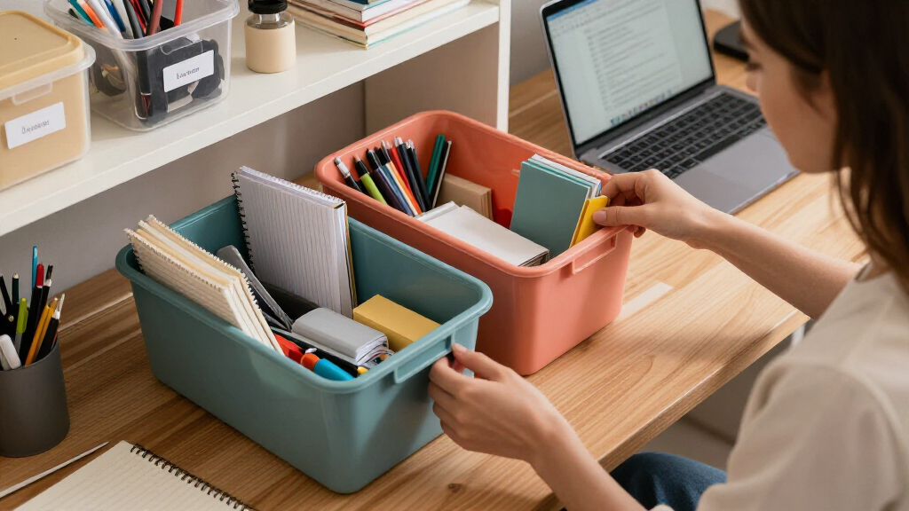 student desk organization bins