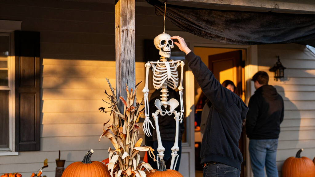 Halloween skeleton decorations