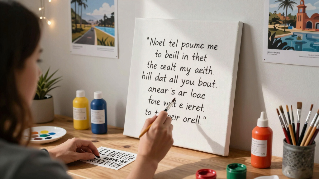 personalized travel quote wall art