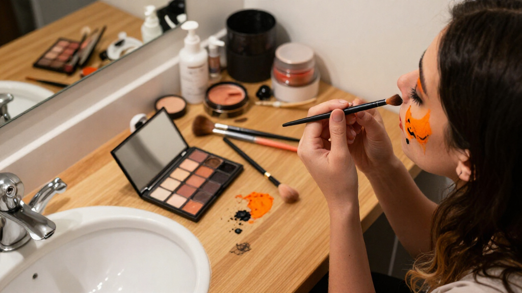 Halloween makeup brushes