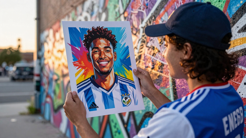 soccer fan art prints