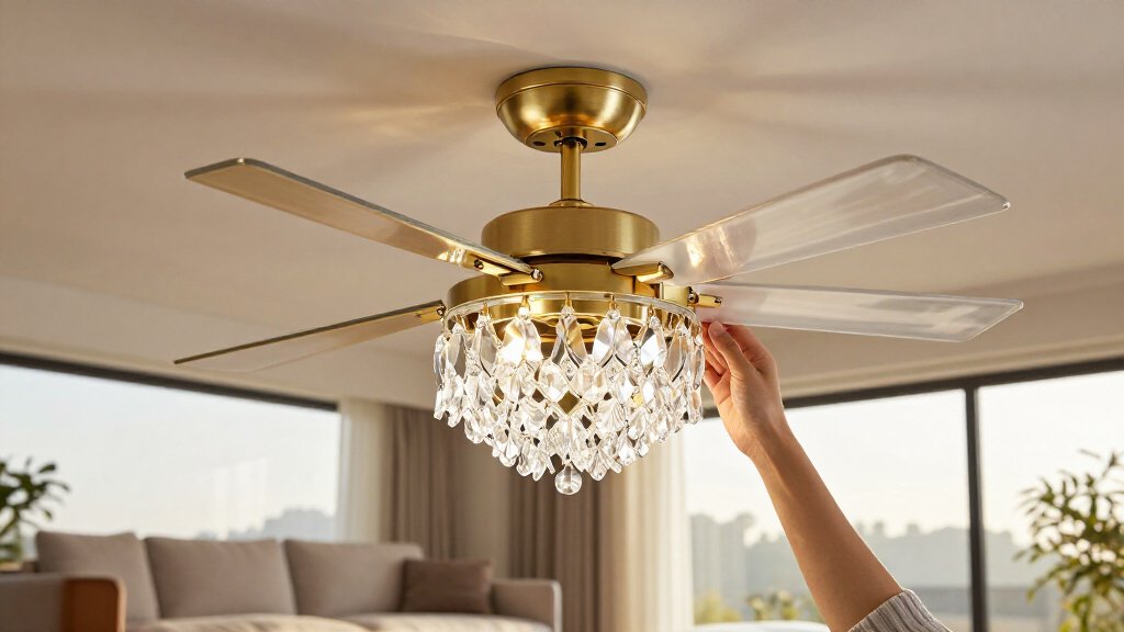 crystal ceiling fans luxury