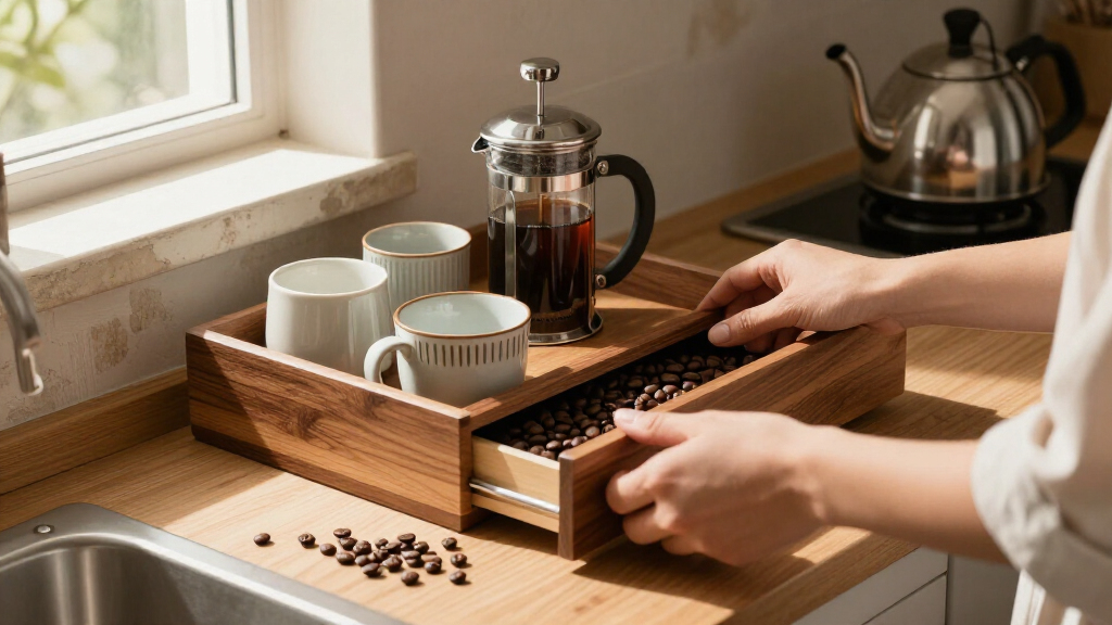best drawer organizer for coffee accessories