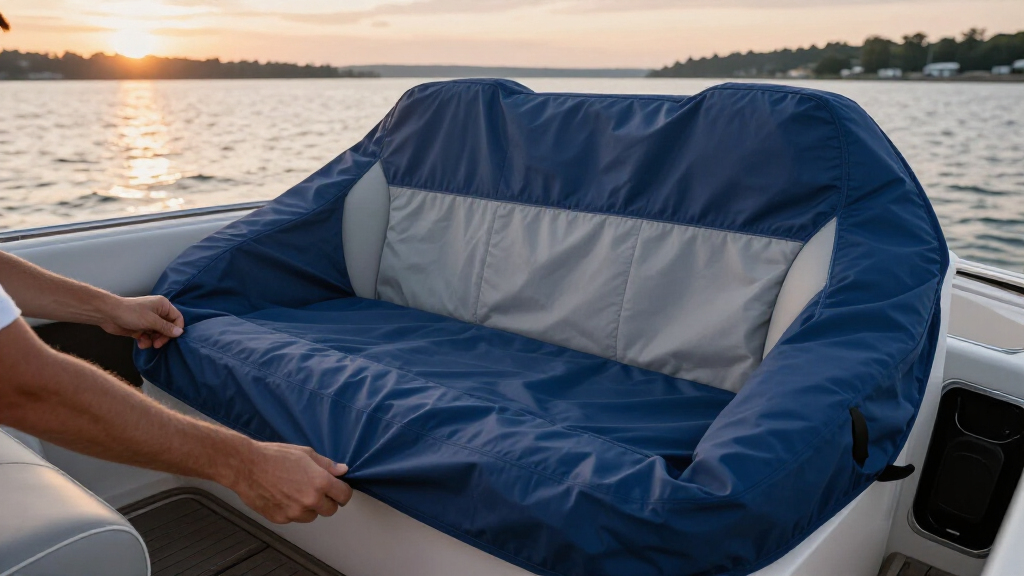 boat seat cover set premium