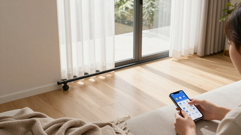 motorized curtain tracks smart