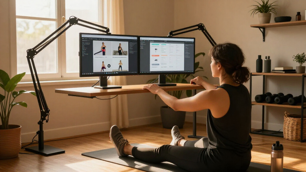 adjustable monitor arms for dual setups