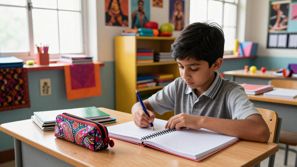 Bollywood themed school supplies
