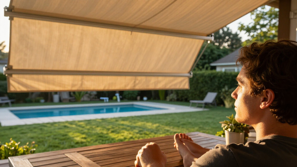 best retractable awning for backyard patio