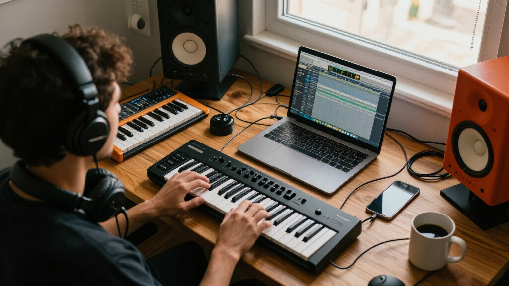 deskfor music production under 500