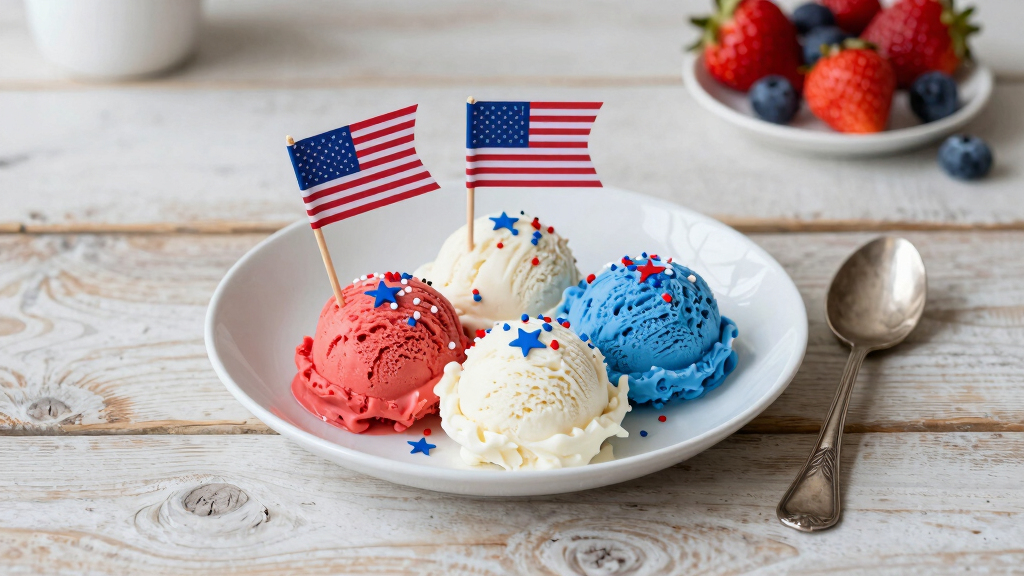 patriotic dessert serving platters
