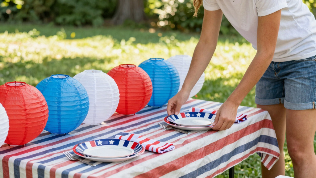 patriotic outdoor party supplies