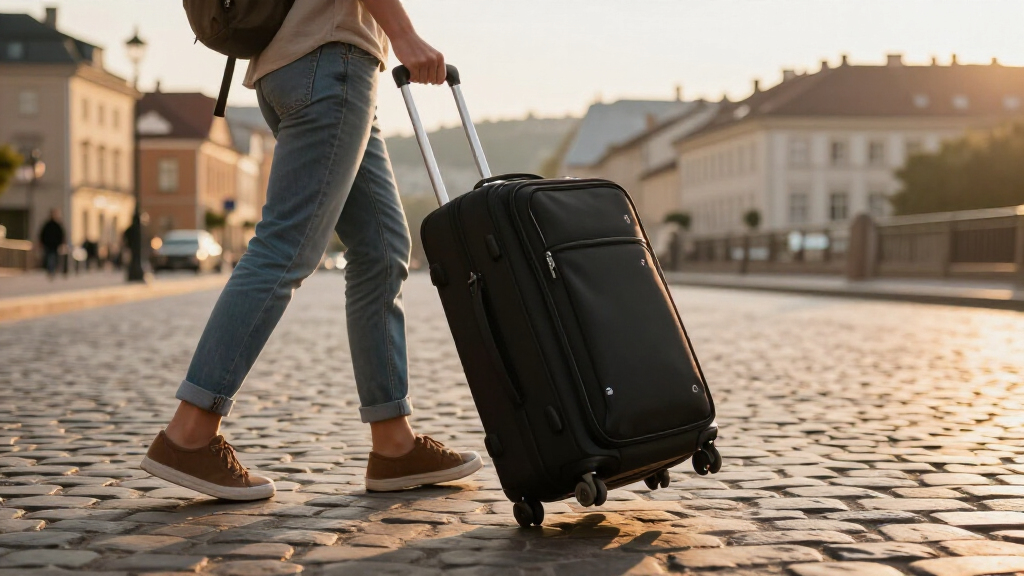 carry-on luggage with spinner wheels