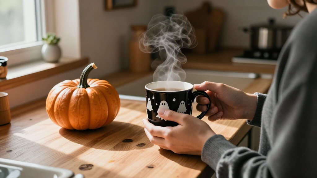 spooky Halloween coffee mugs