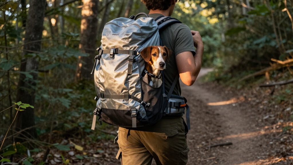 reflective hiking backpack for dogs