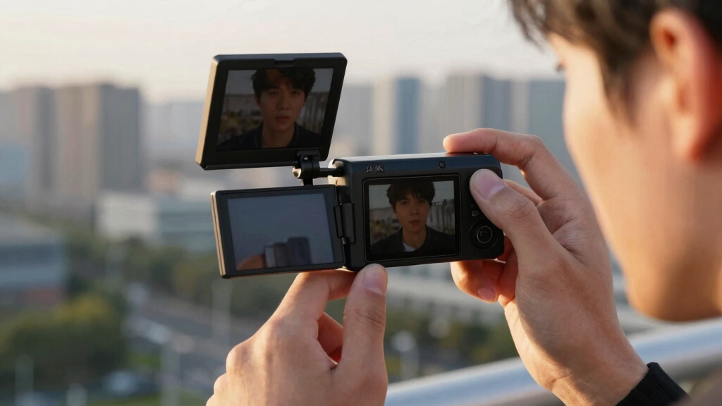 vlogging camera 4k with flip screen