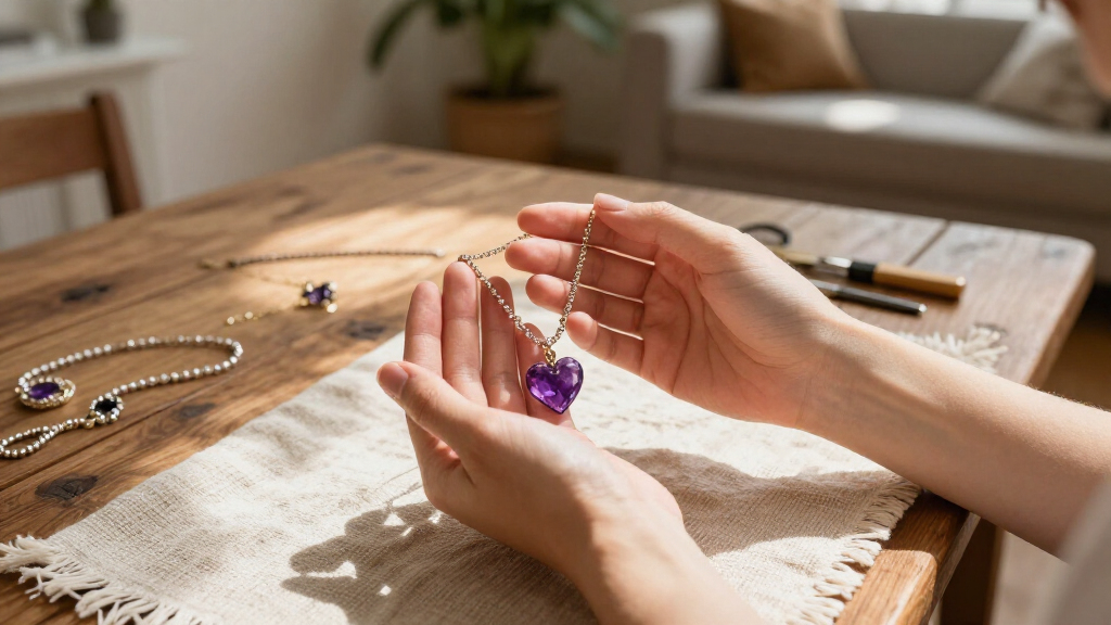 best amethyst heart necklaces