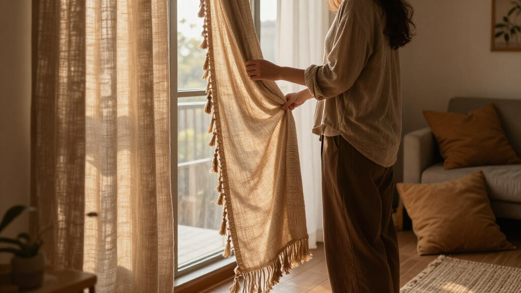 boho curtain panels