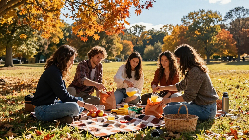fall outdoor picnic blankets