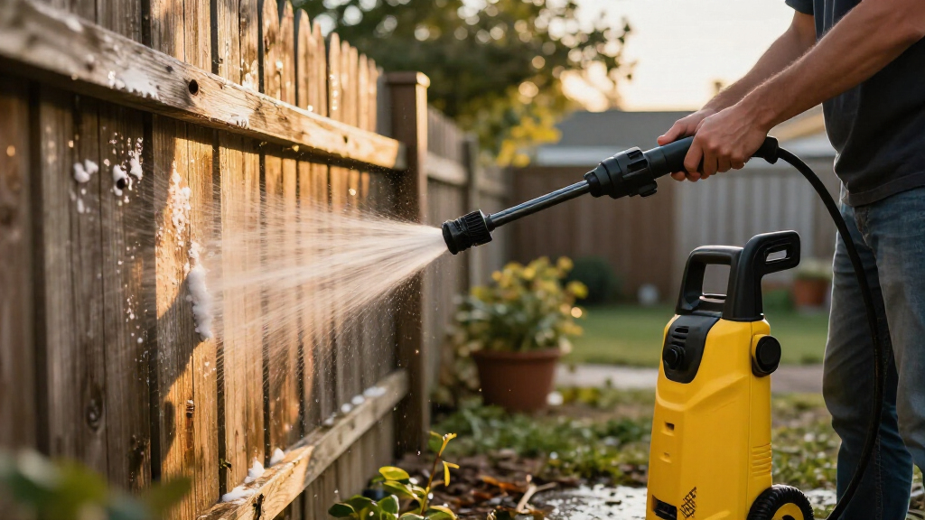 pressure washer for fence prep