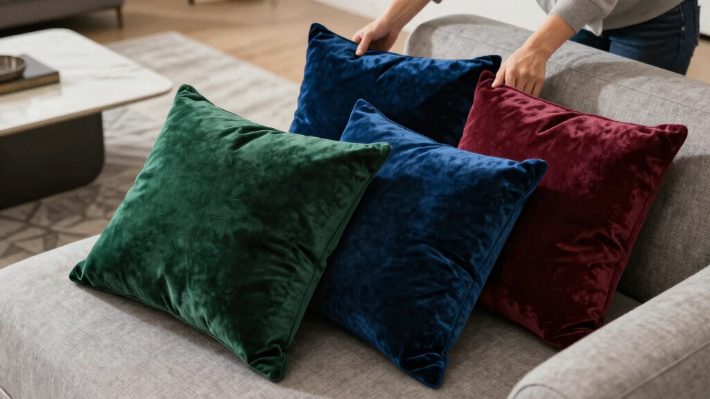 luxury velvet throw pillows