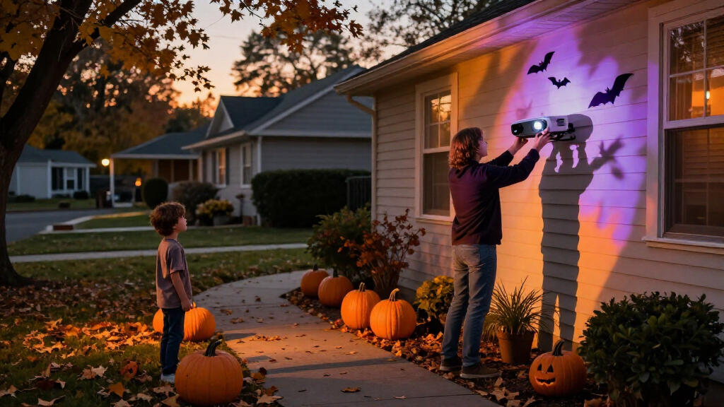 halloween outdoor projector lights