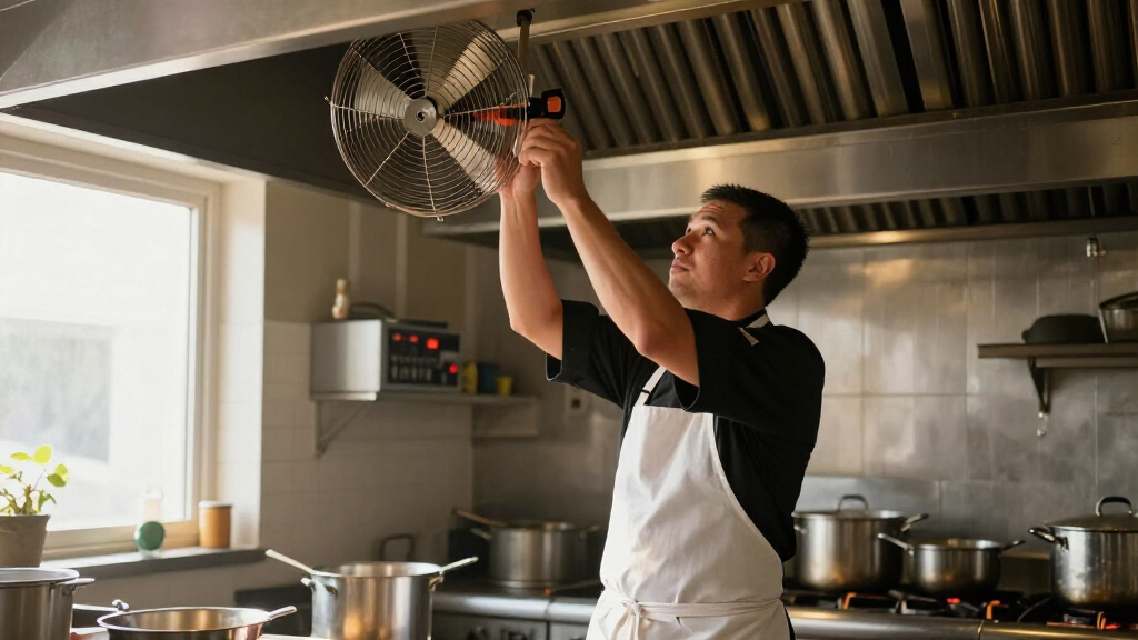 commercial kitchen ventilation fan