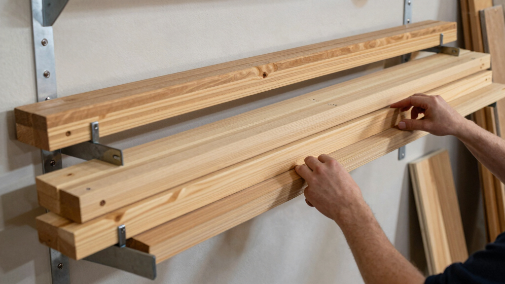 wallmount lumber racks