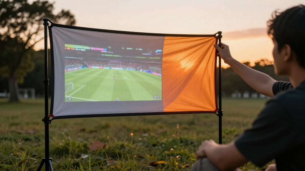 best outdoor projector screen stand for sports