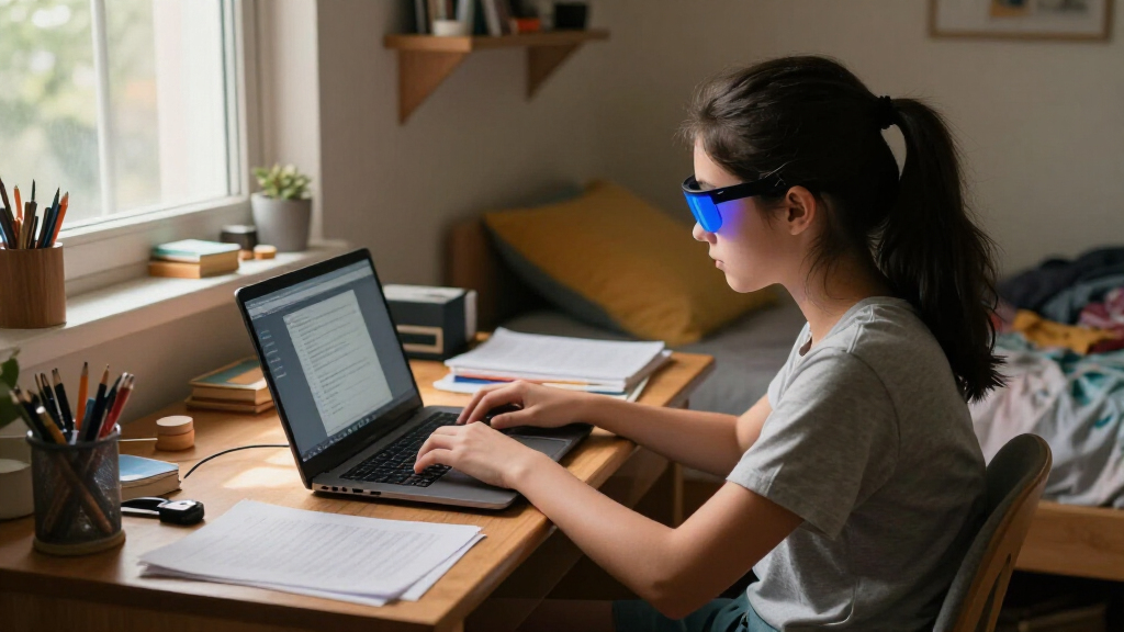 blue light blocking glasses for students