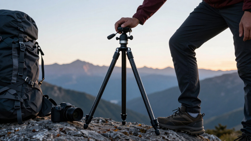 carbon fiber travel tripod for flights