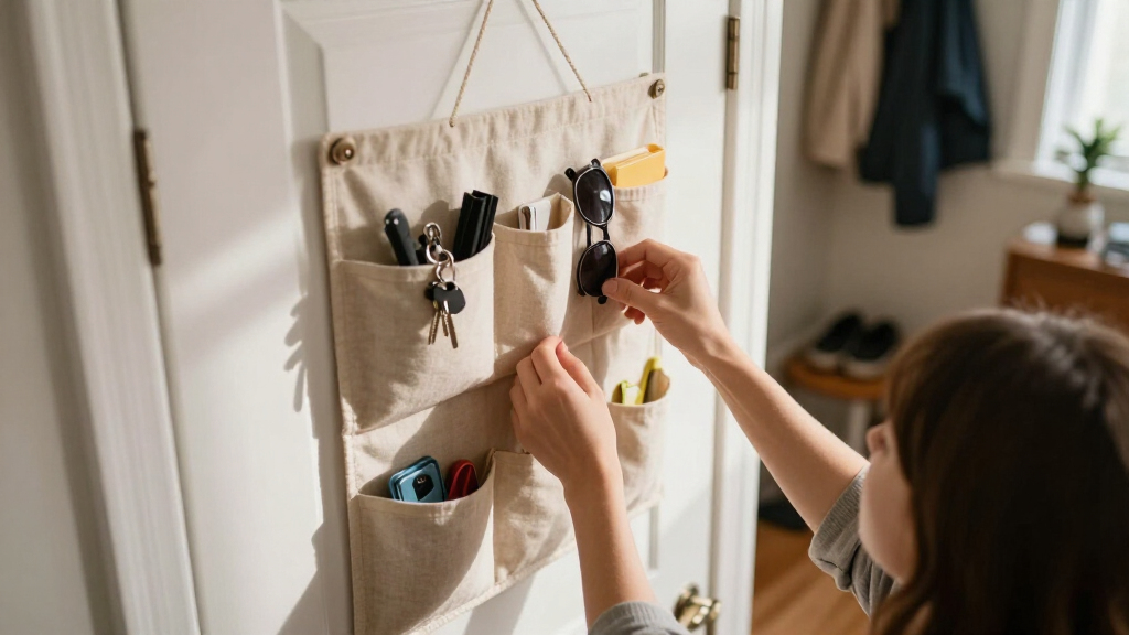 over the door organizer with pockets