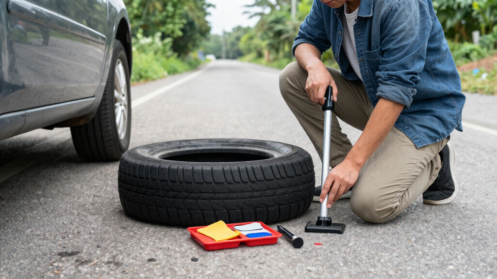 best tire repair kit for beginners on road trips