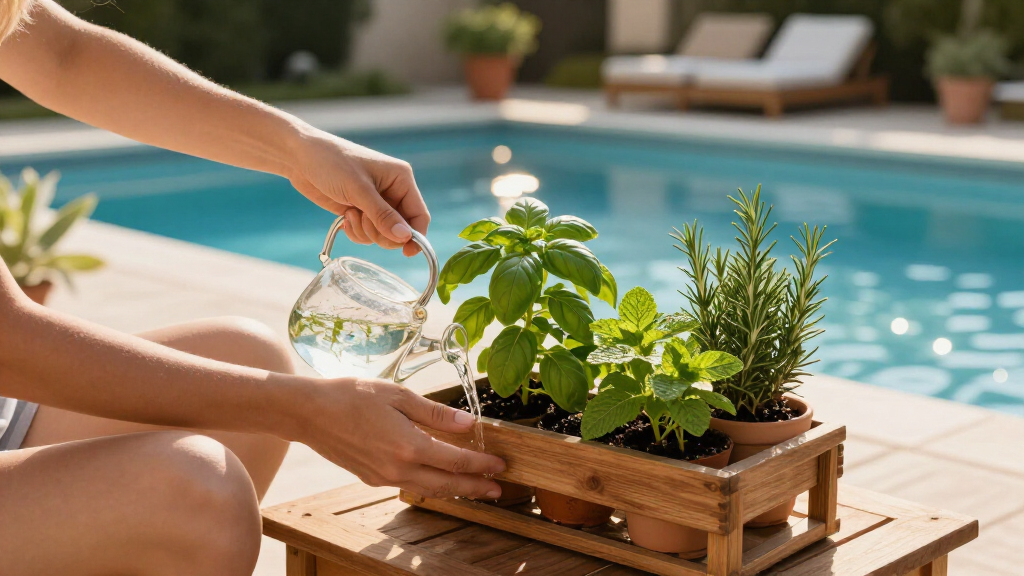 poolside herb planter kits