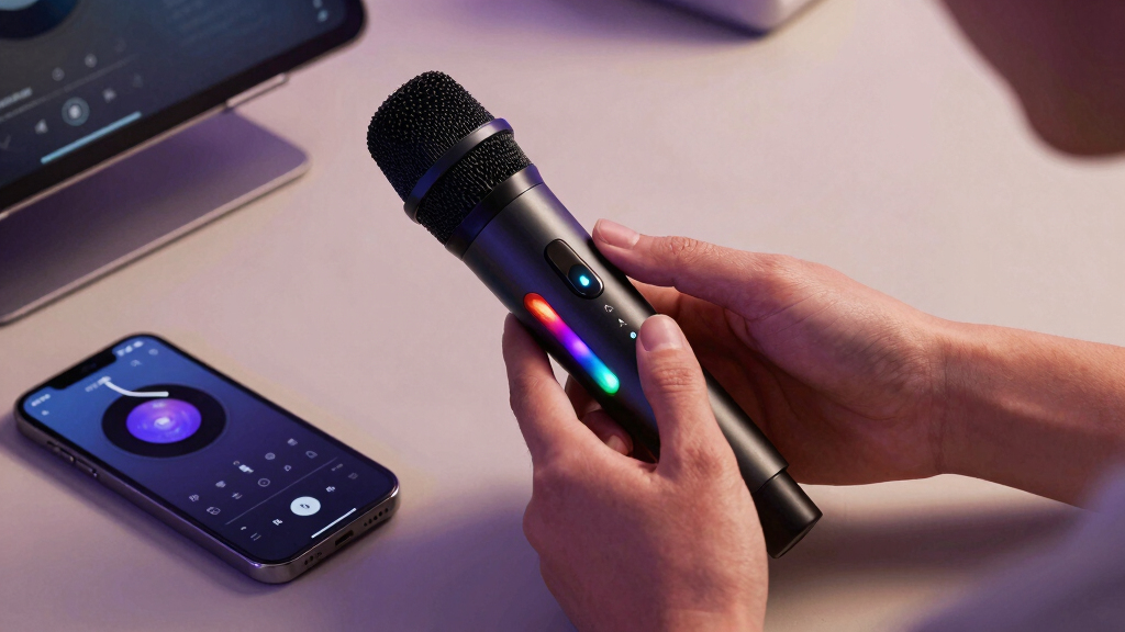 wireless Bluetooth karaoke microphone