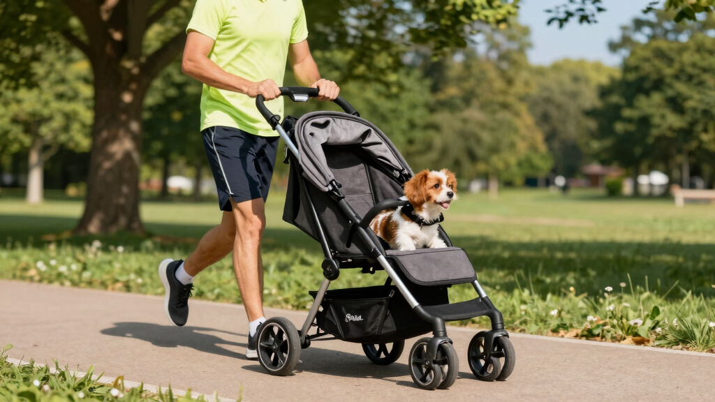jogging dog stroller for active owners