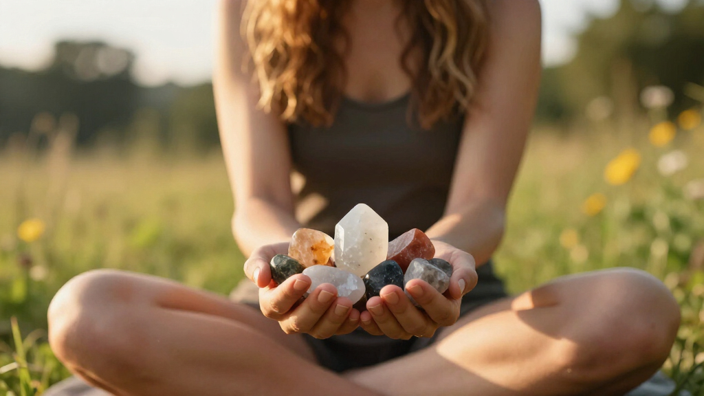 crystal healing meditation sets