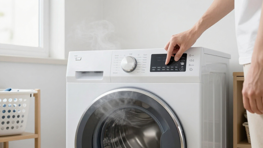washer with steam sanitize cycle