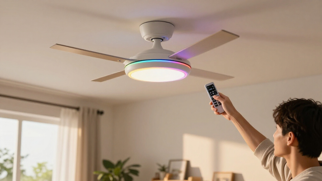 smart ceiling fans with rgb lighting