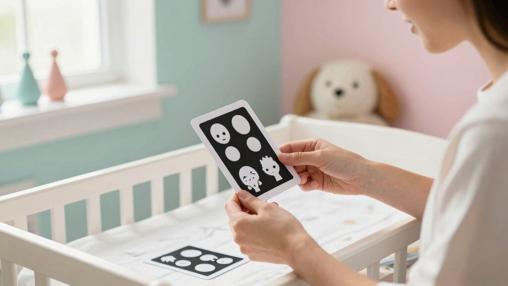 black and white flash cards newborn