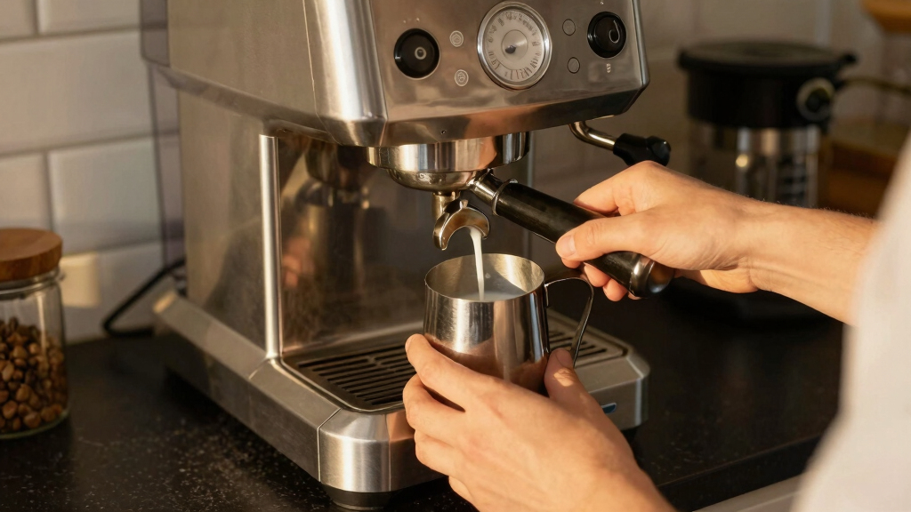 espresso machine with steam wand