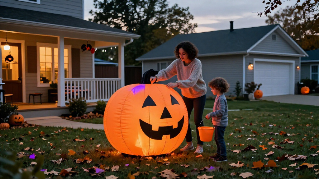 Halloween yard inflatables