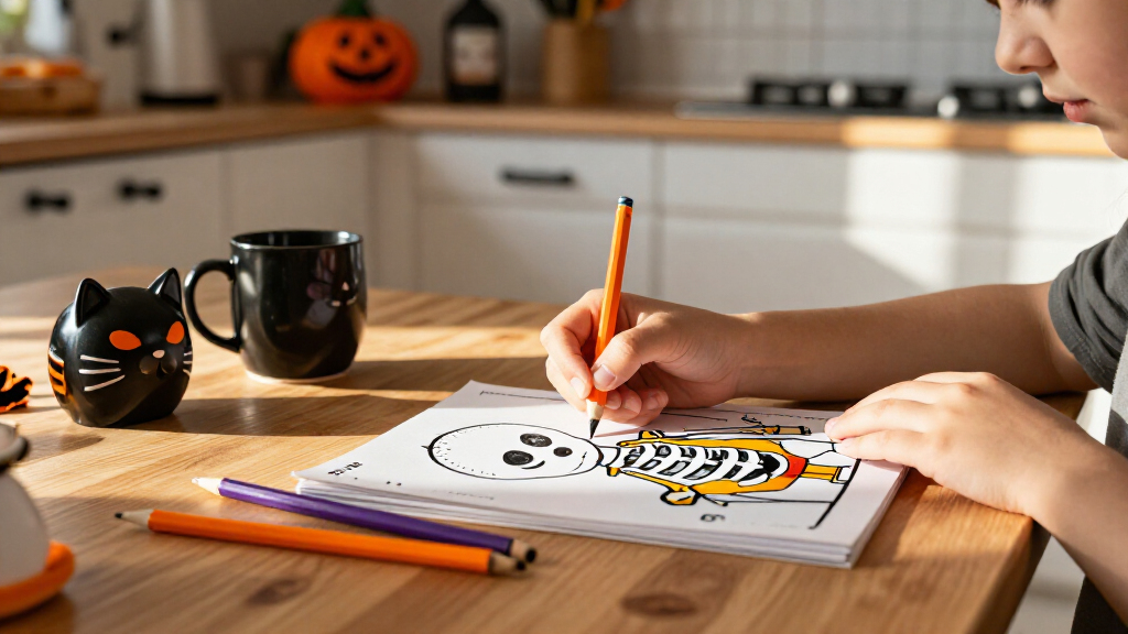Halloween anatomy coloring books