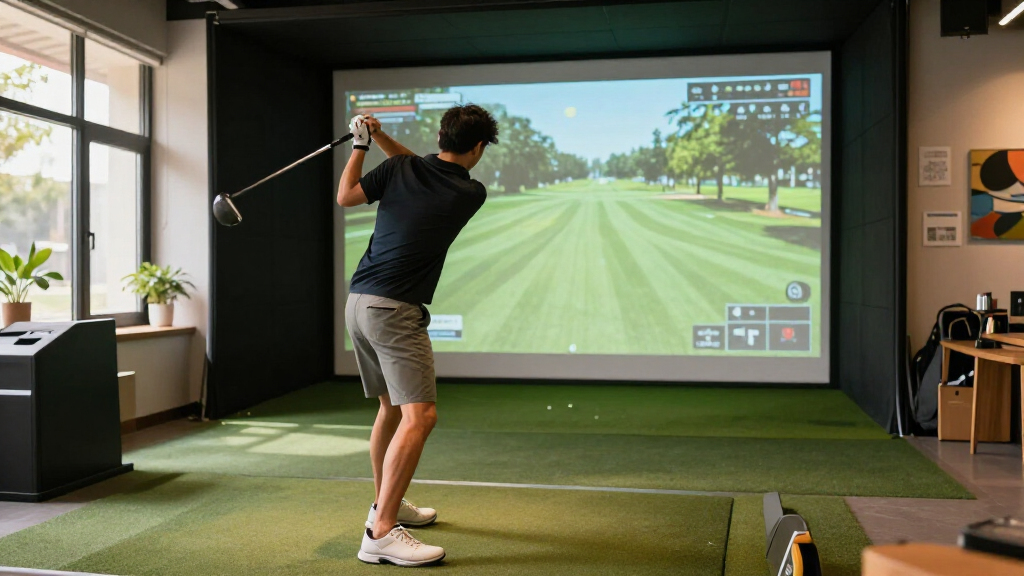 multi sport simulators including golf
