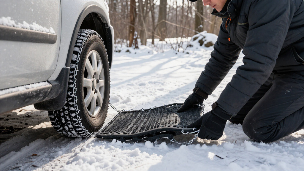 snow traction mats