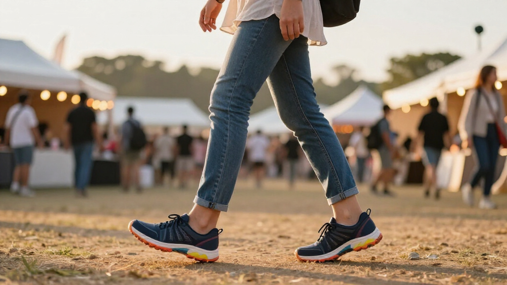 premium walking shoes for all day festivals